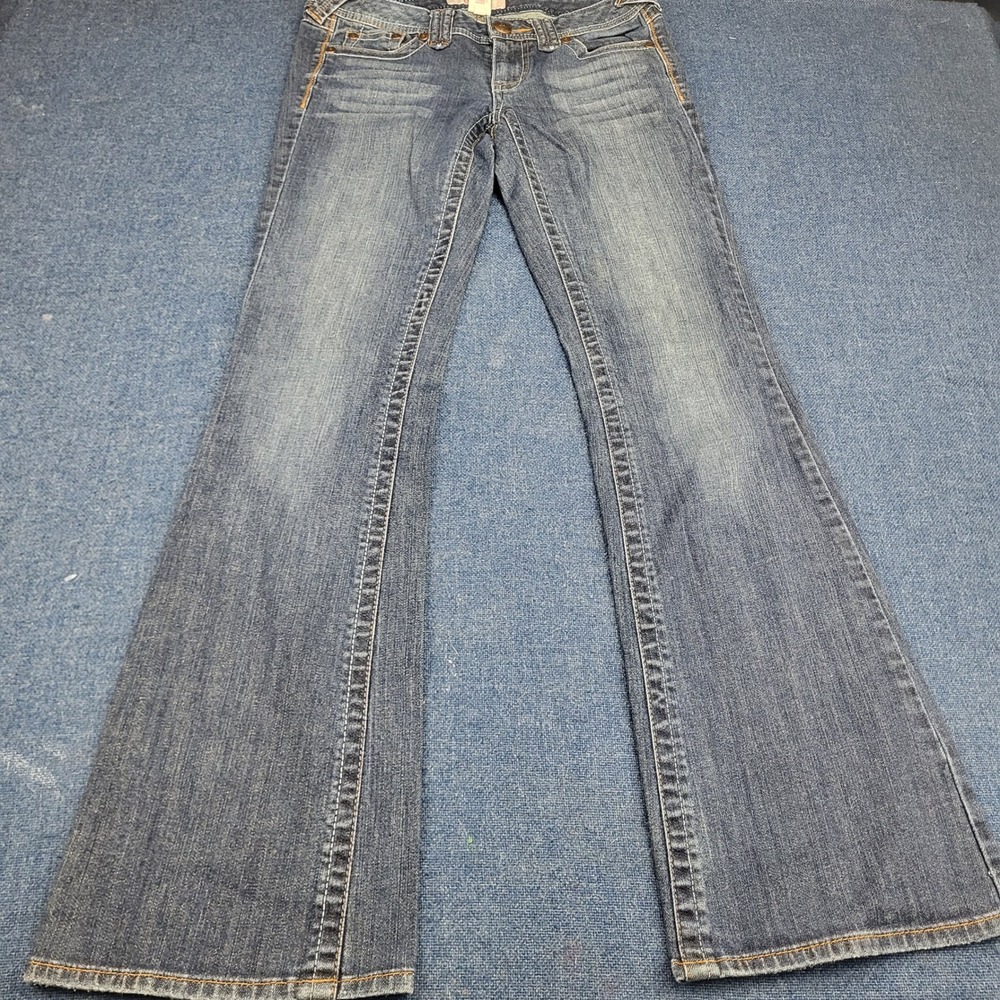 Candies Low Rise Flare Blue Jeans Medium Wash Denim Y2K Size 3